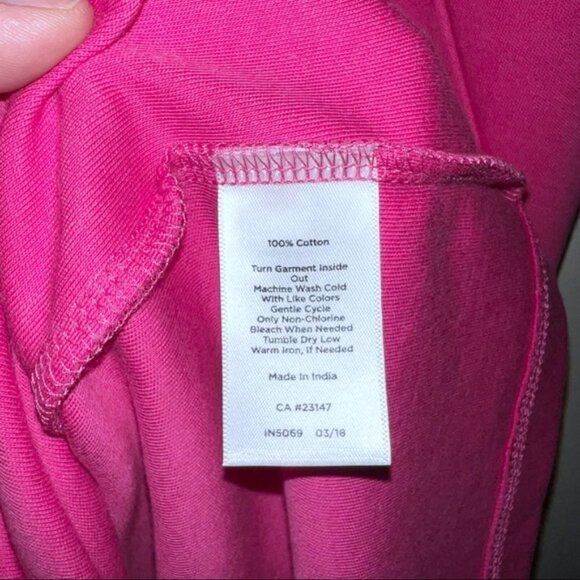 Talbots Pink Short Sleeve Lace / Eyelet Interlock Shift Mini Dress Size M Medium - Picture 8 of 9